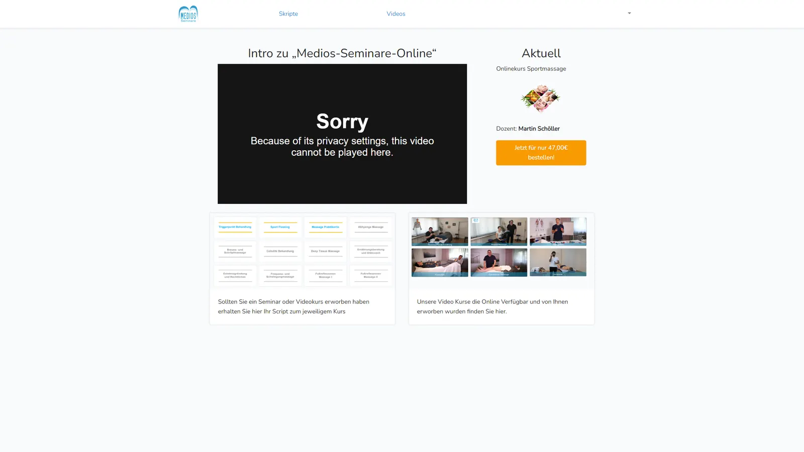 Online Seminar Platform